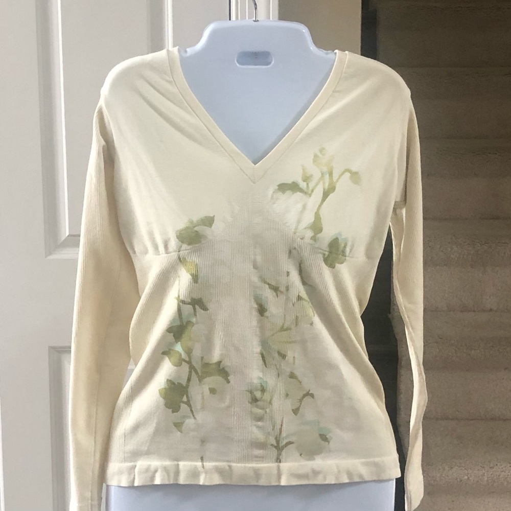 Vintage IndianRose Floral tight top sz 6-S